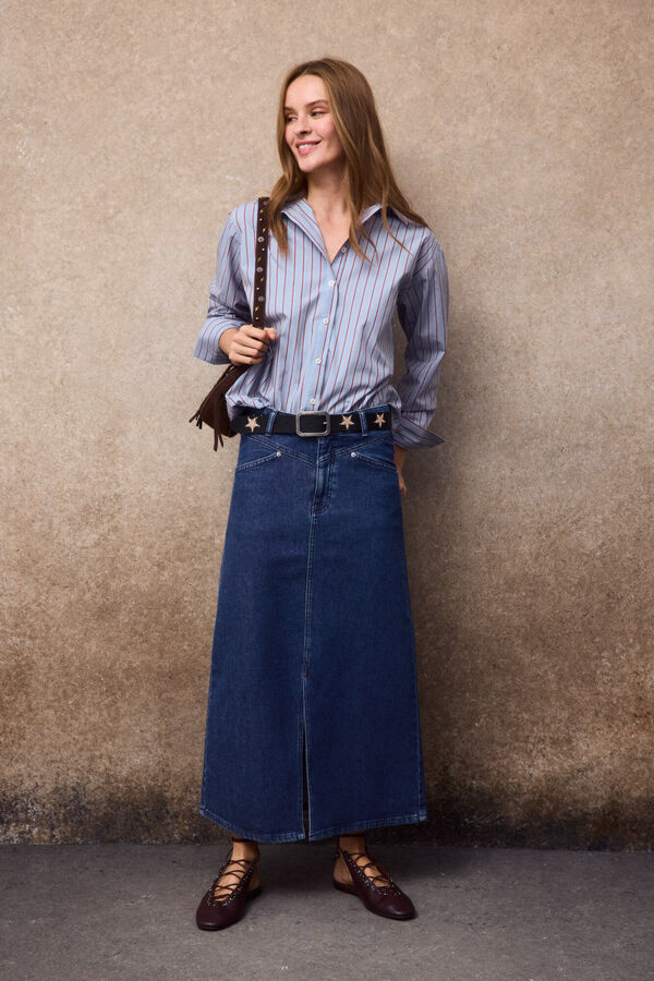 Slowlove Camisa de riscas Multicolorido