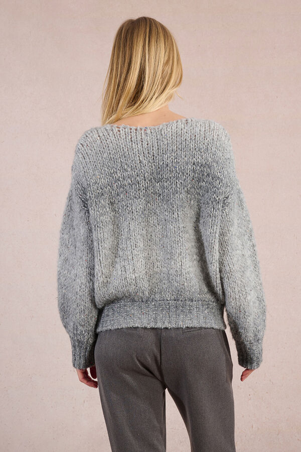 Molly Bracken Camisola tie dye de manga comprida Cinzento