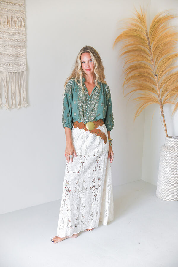 Jaase Blusa de manga comprida Verde