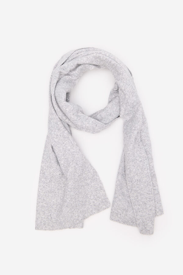 Cortefiel Jersey-knit scarf Grey