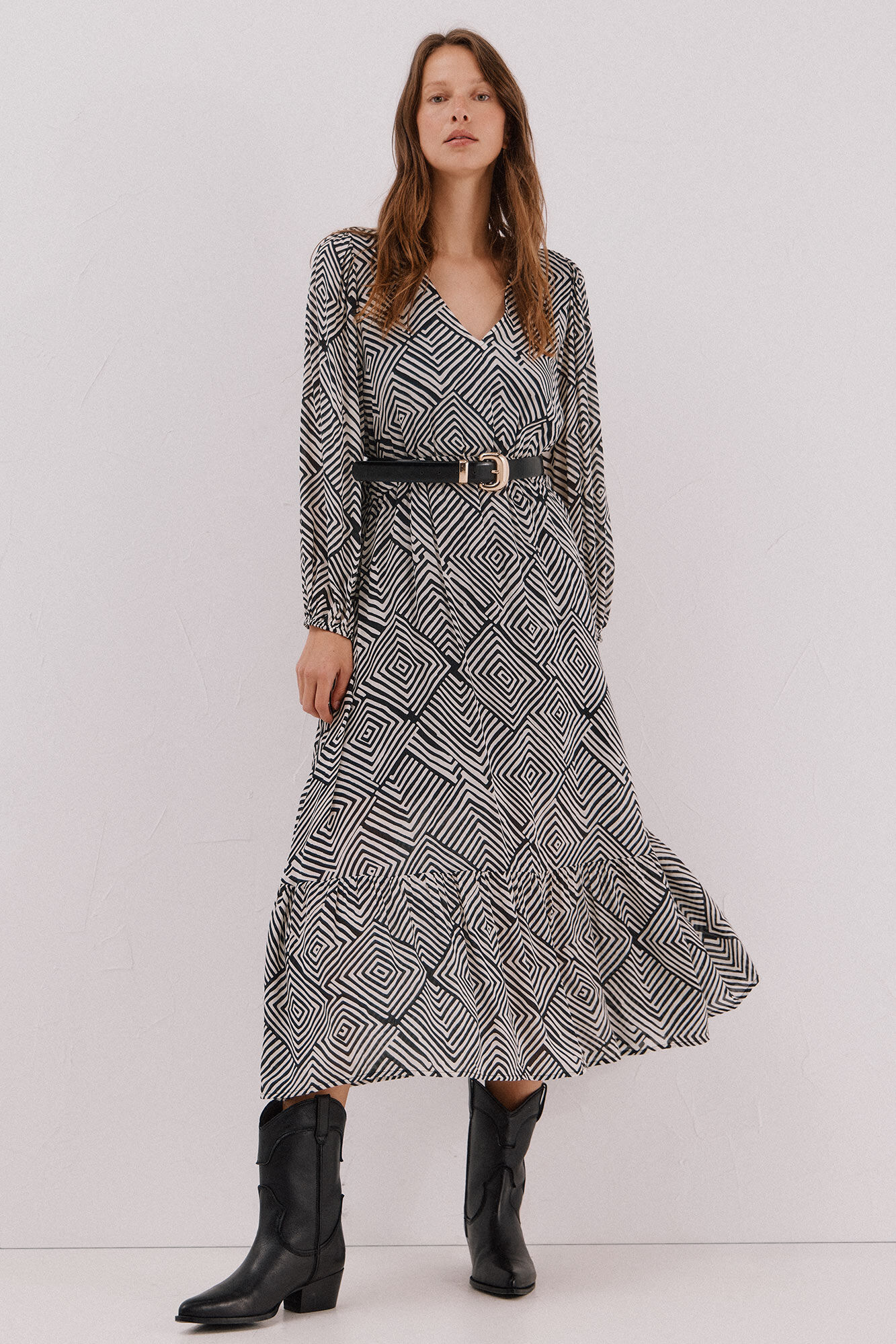 Cortefiel Printed dress