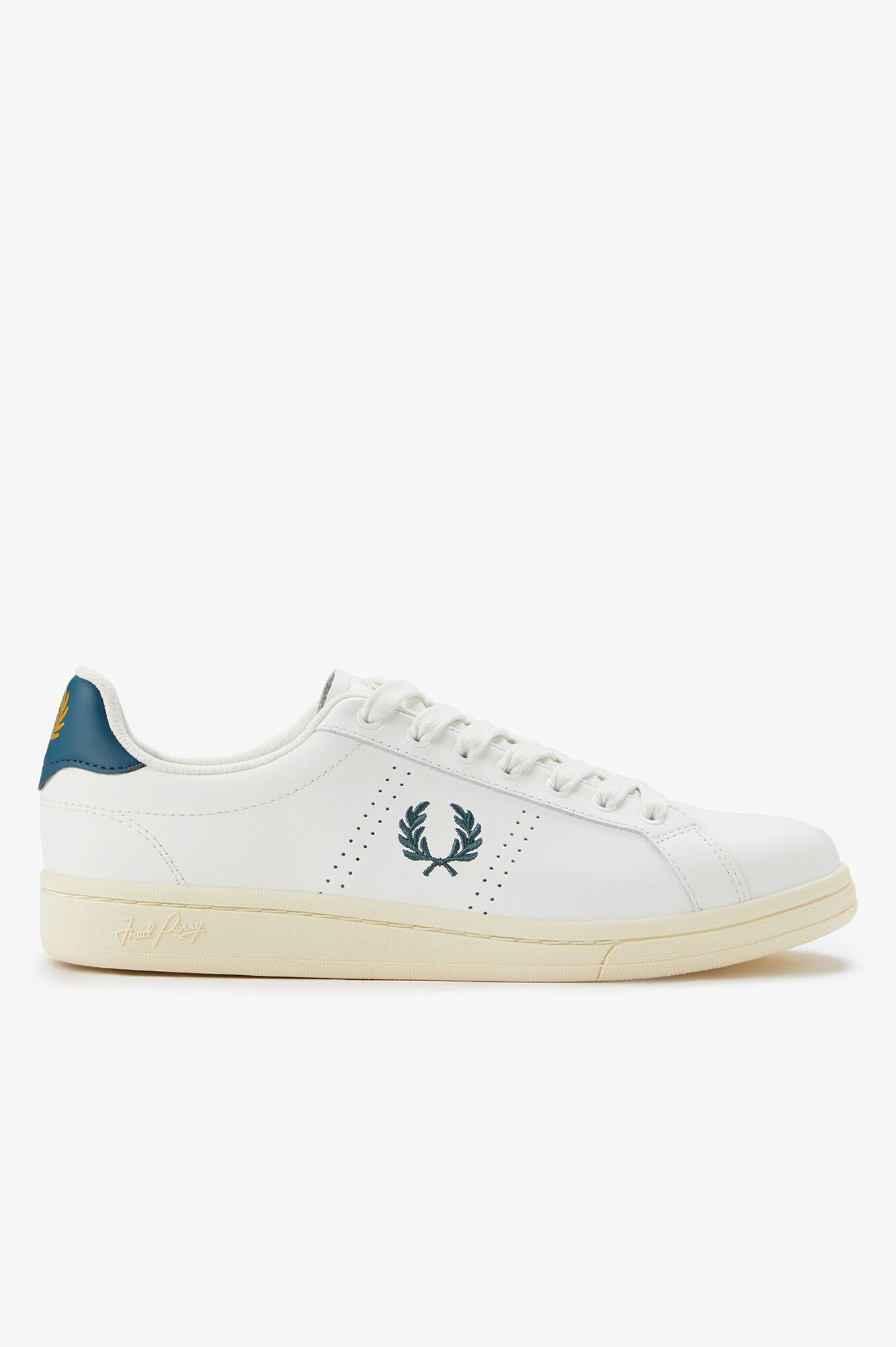 Fred Perry T&ecirc;nis de couro B721