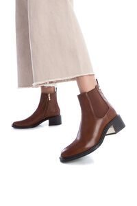 Cortefiel Women's Camel Ankle Boot  Brown