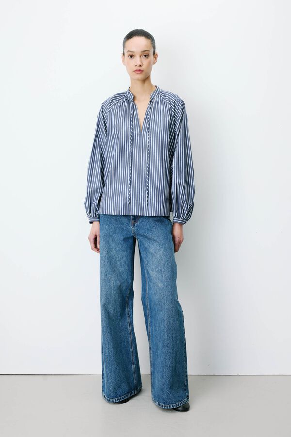 Grace & Mila Striped Albane blouse Printed blue