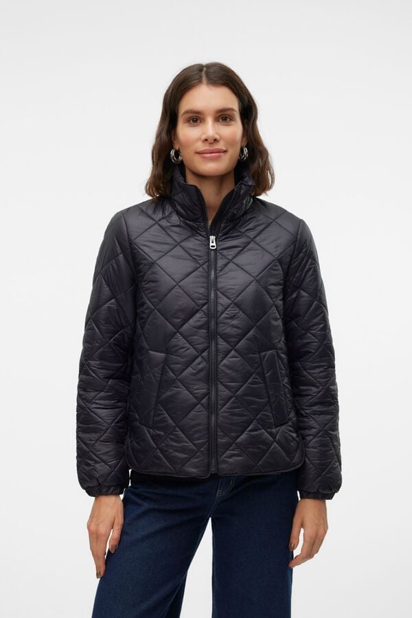 Vero Moda Casaco acolchoado gola alta Preto
