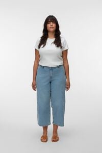 Vero Moda Curve Jeans perna larga tamanho grande