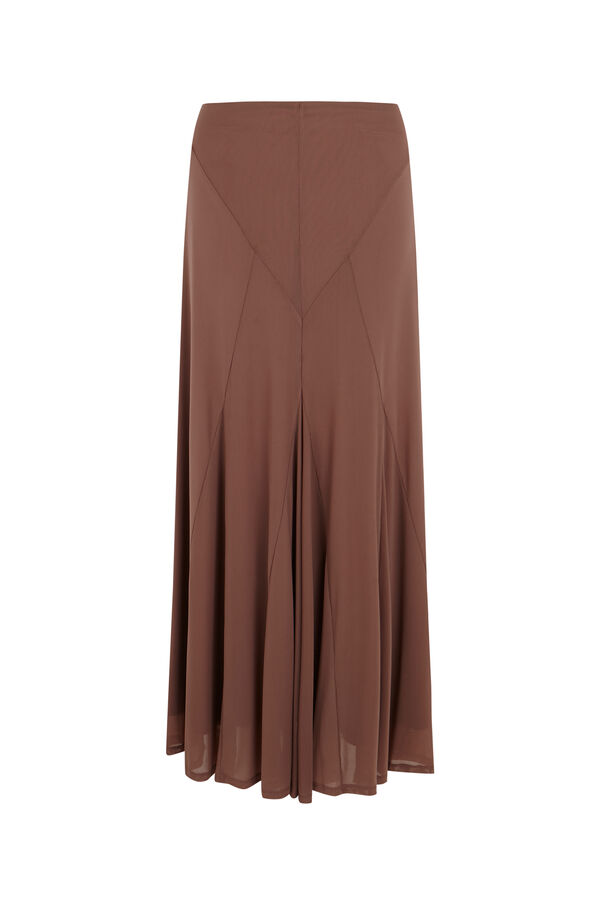 Slowlove Falda de tul el&aacute;stico Dark brown