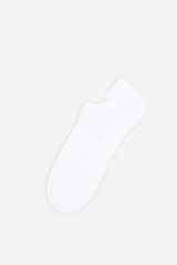 Cortefiel Calcetín tobillero coolmax Blanco