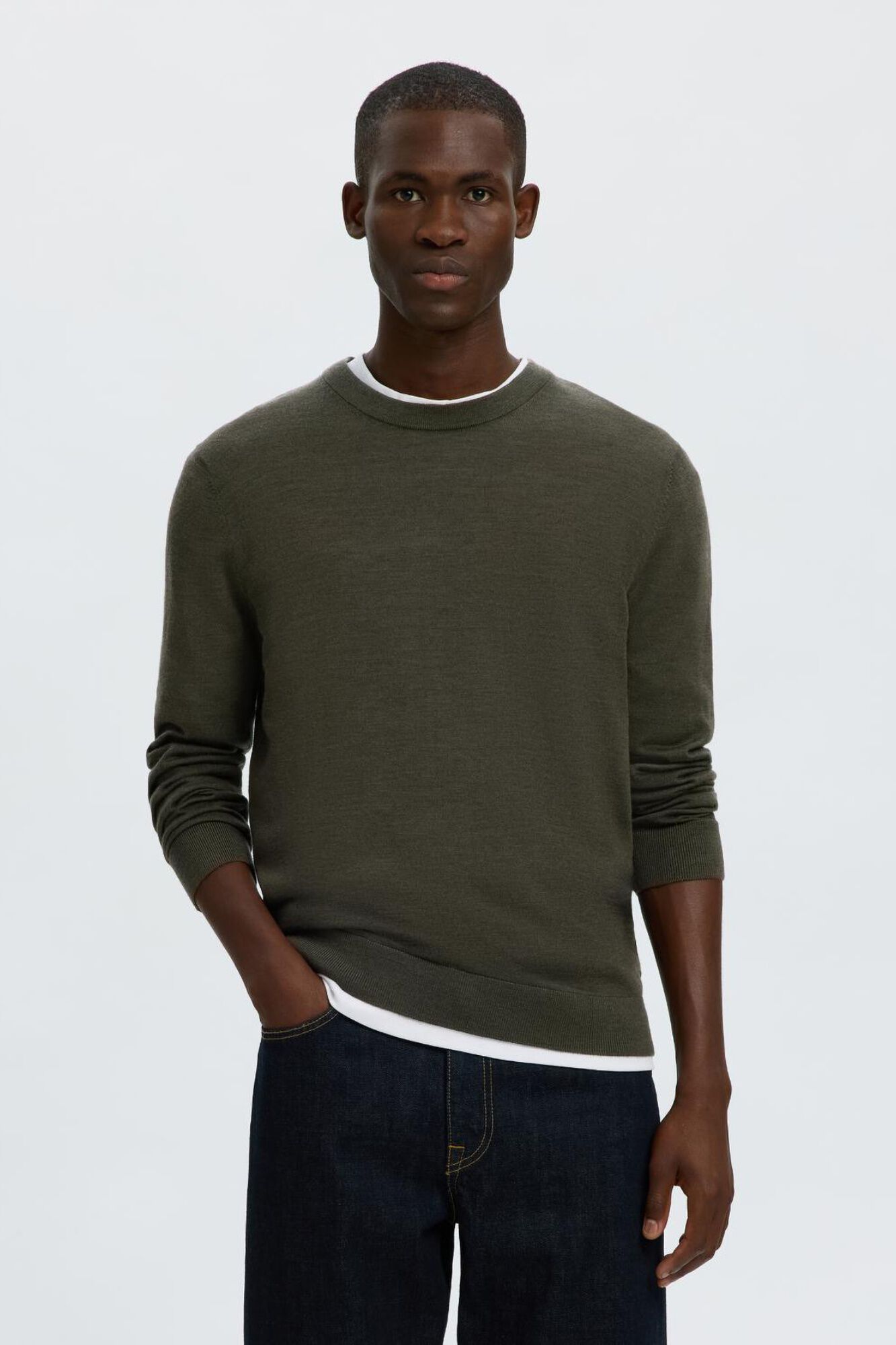 Selected 100% merino wool jumper
