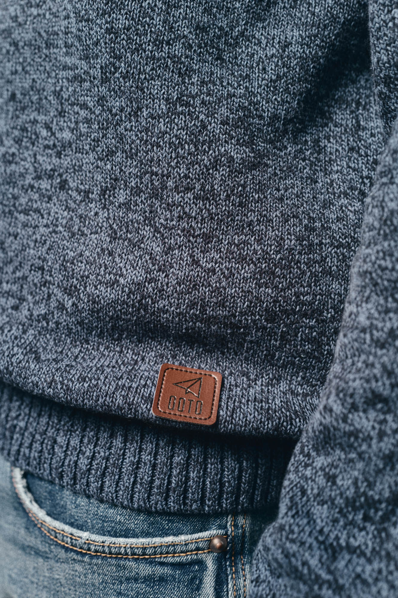 OOTO Jersey cuello redondo algod&oacute;n torzal