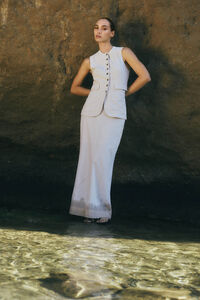 Selected Femme Top/ Colete abotoado
