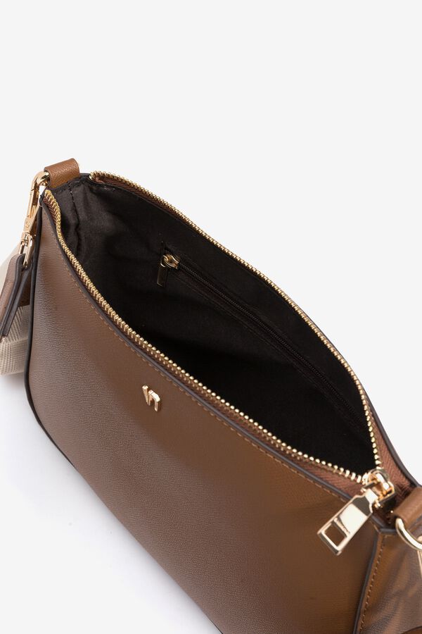 Vilanova Faux leather crossbody bag Brown