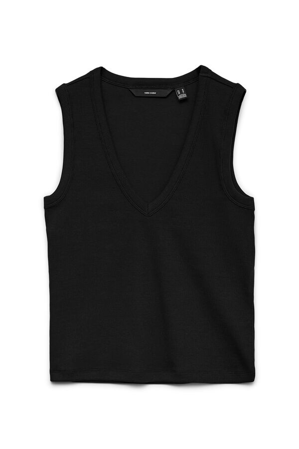 Vero Moda Camiseta sin mangas escote pico Negro
