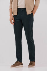 Cortefiel Slim fit chinos Dark green