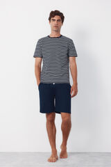 Cortefiel Jersey-knit pyjamas set Navy