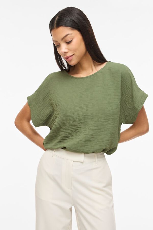 Vila Blusa de manga curta Verde