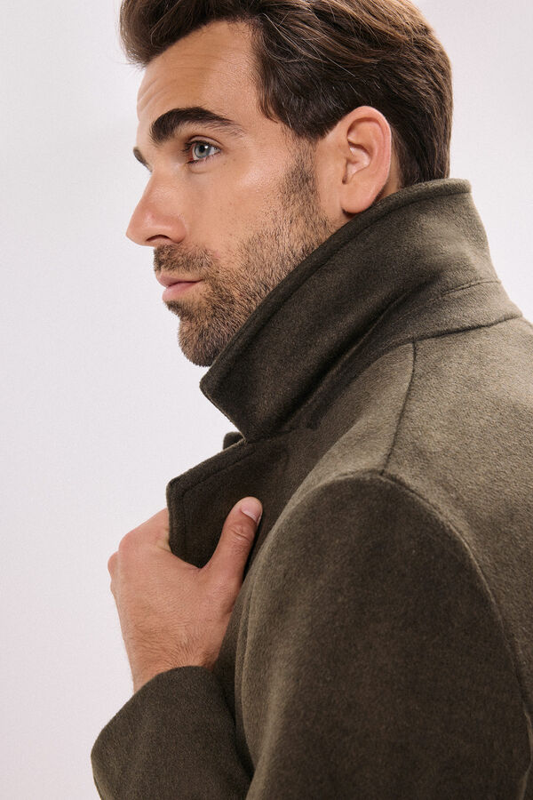 Jack & Jones Sobretudo longo com fecho combinado Cinzento