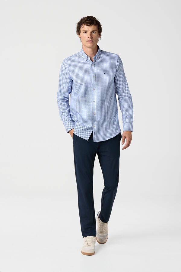 Williot Camisa aos quadrados Azul