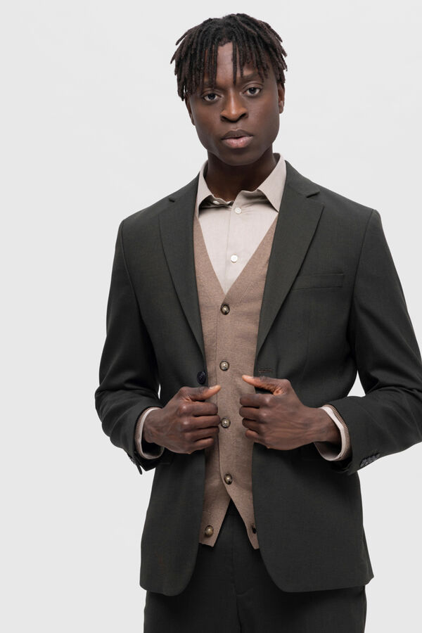 Selected Slim Fit Suit Jacket Green