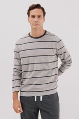 Cortefiel Jersey-knit pyjama set Grey