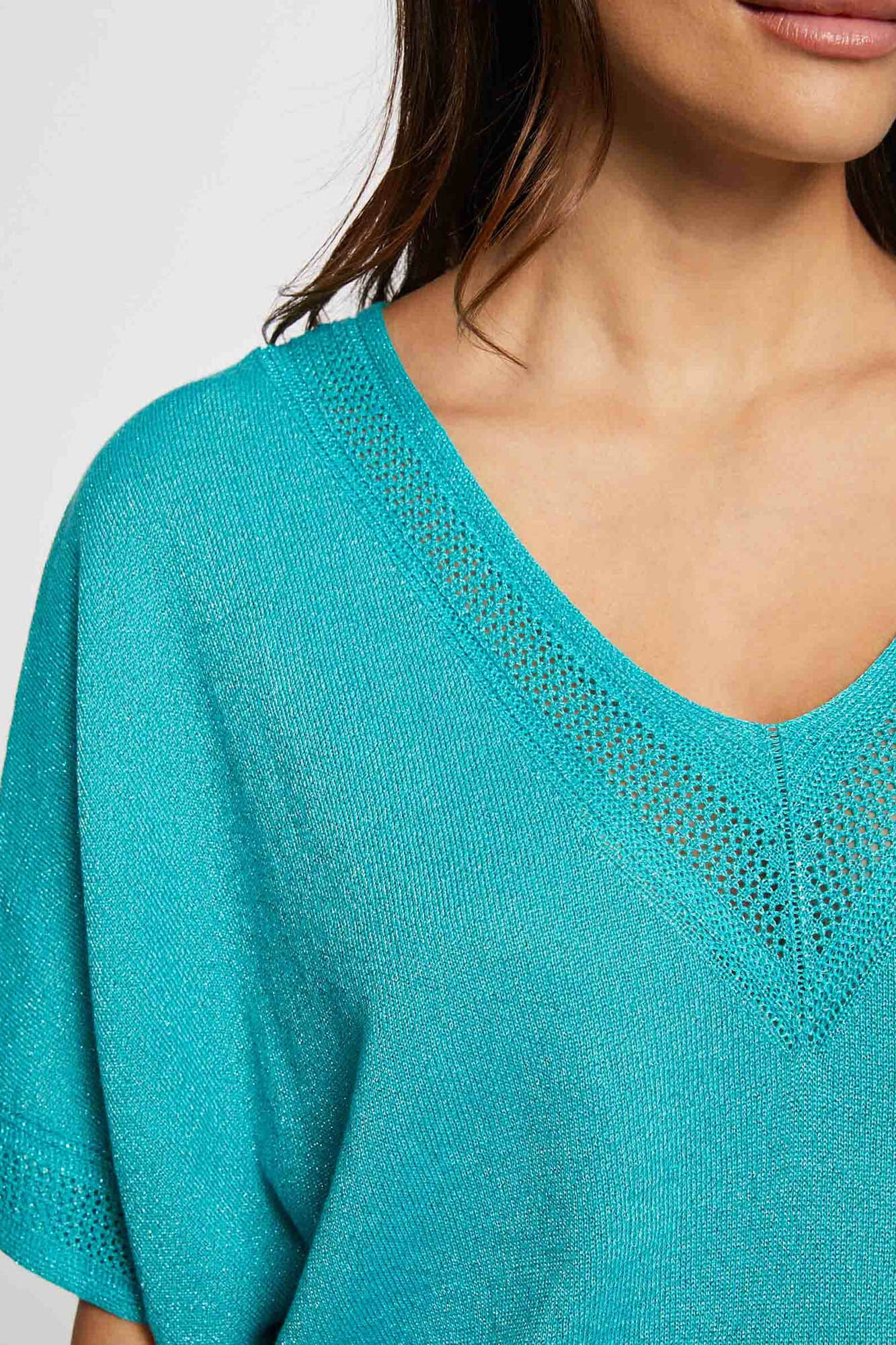 V neck short sleeve jumper 2025