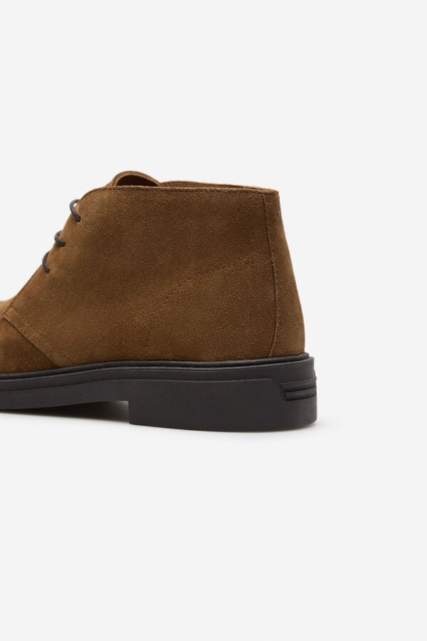Cortefiel Casual lace-up boot Camel