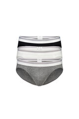 Cortefiel Pack of 3 jersey-knit briefs Black