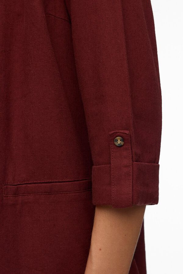 Vero Moda Blazer de mulher aberto com aba Castanho