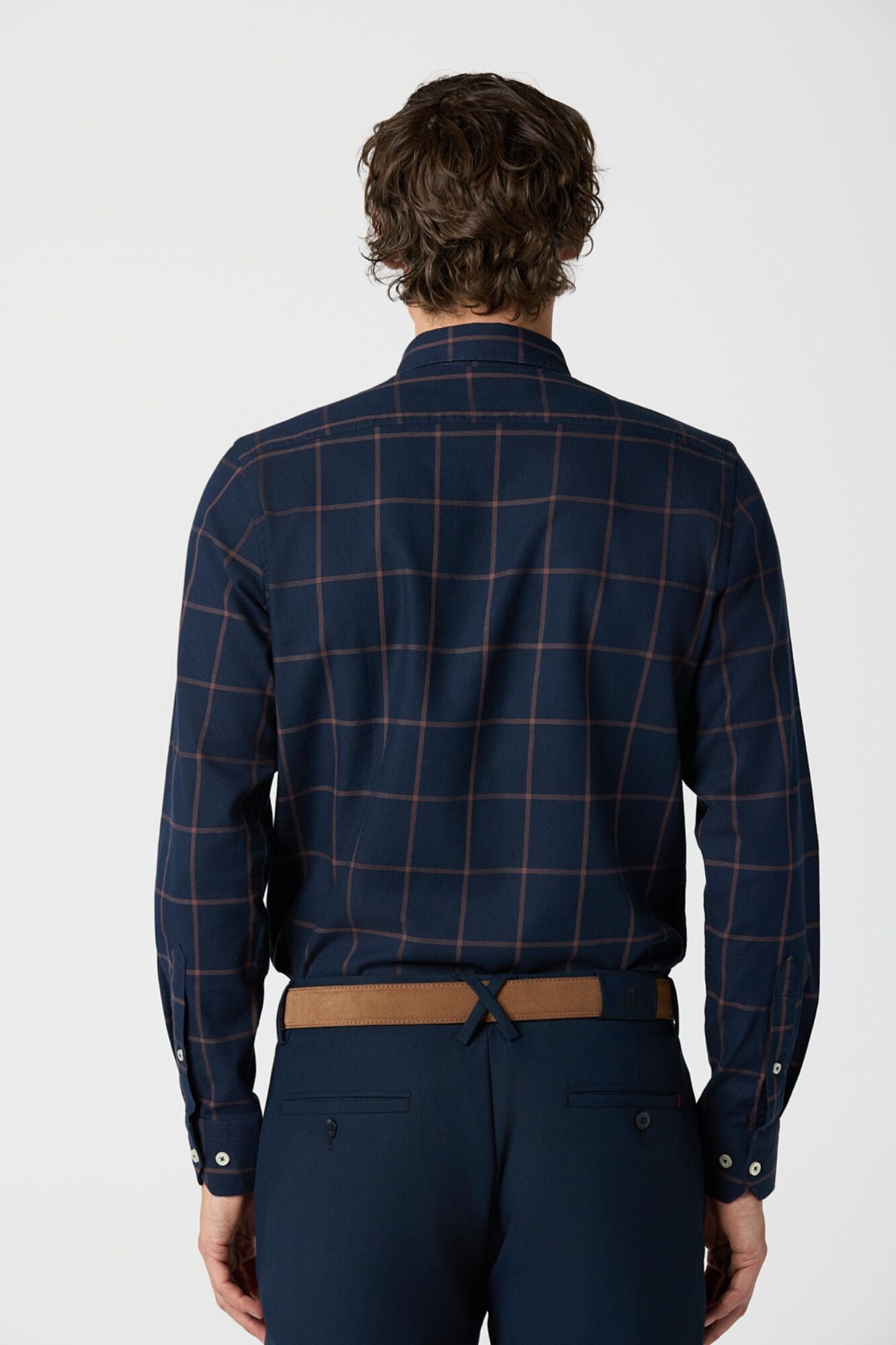 Williot Camisa de flanela xadrez janela