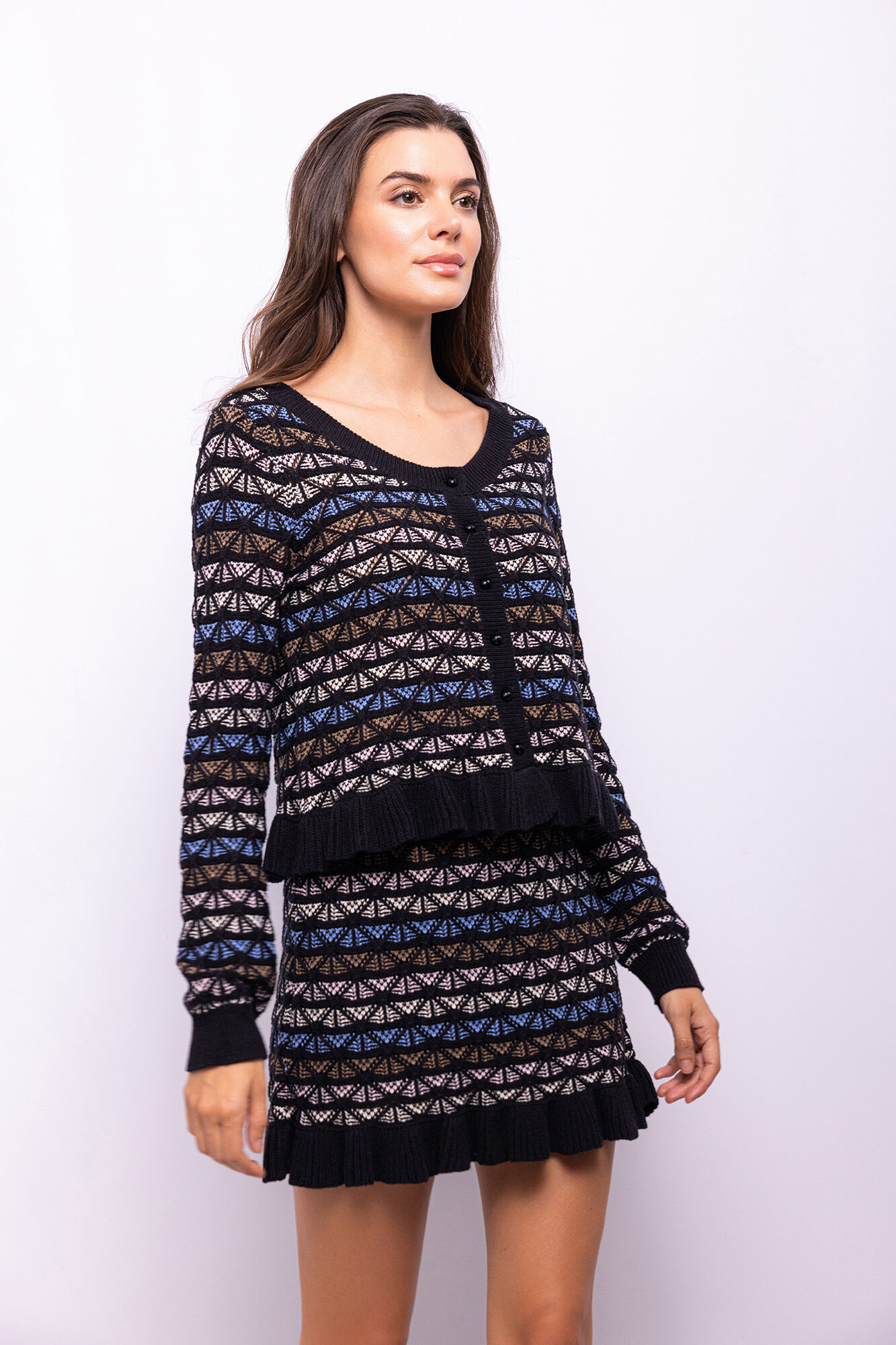 Object Malha de folho com casaco de malha