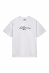 OOTO Camiseta gráfica lavada Branco