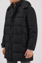 Cortefiel Quilted parka Black