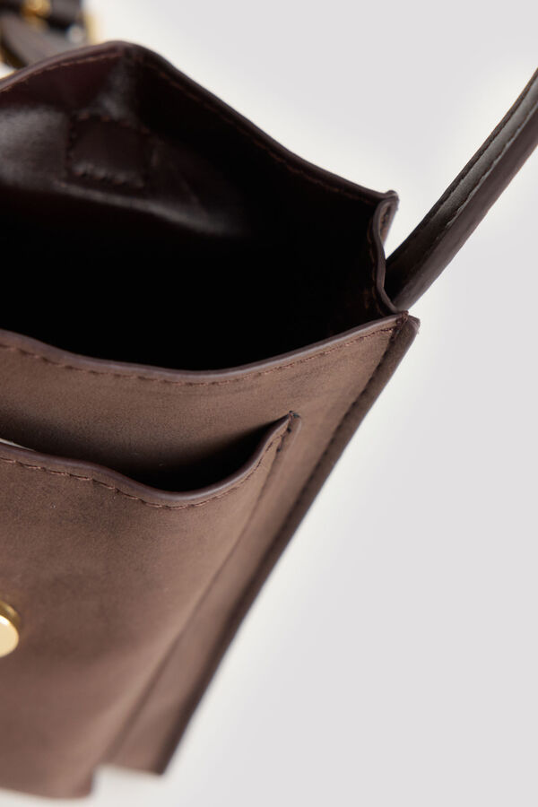 Cortefiel Two-tone phone case Dark brown