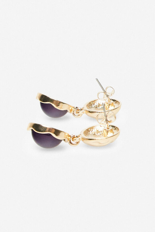 Cortefiel Resin dangle earrings Navy