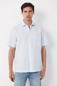 Cortefiel Camisa de manga curta com estampado vichy