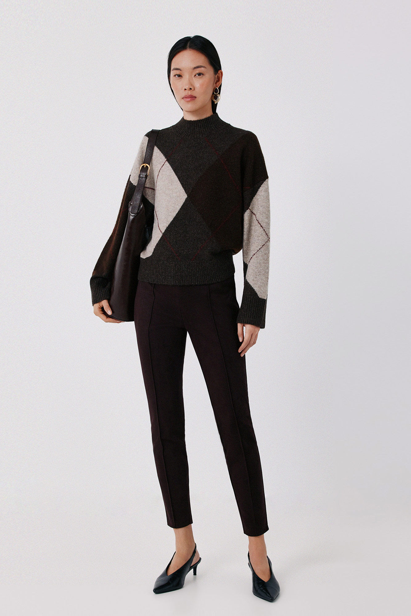 Cortefiel Soft diamond knit jumper