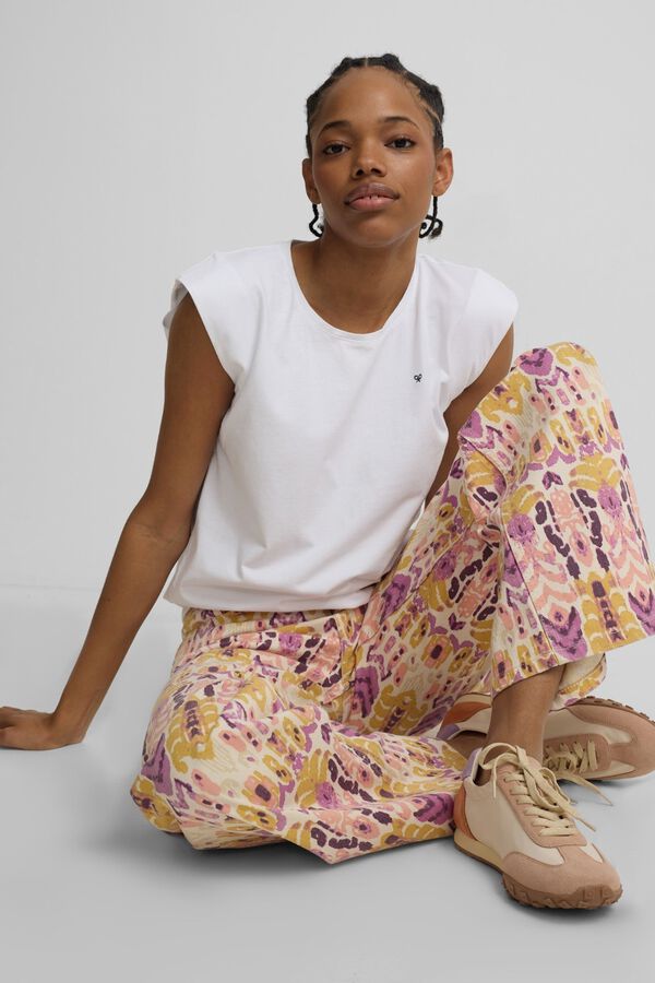 Silbon Cal&ccedil;as denim estampado ikat Subiu