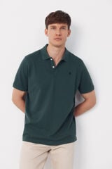 Cortefiel Piqu&eacute; basic polo shirt Kaki