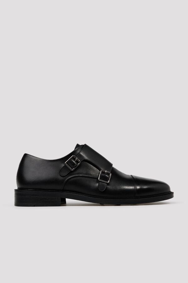 Cortefiel Two buckle dress shoe Black