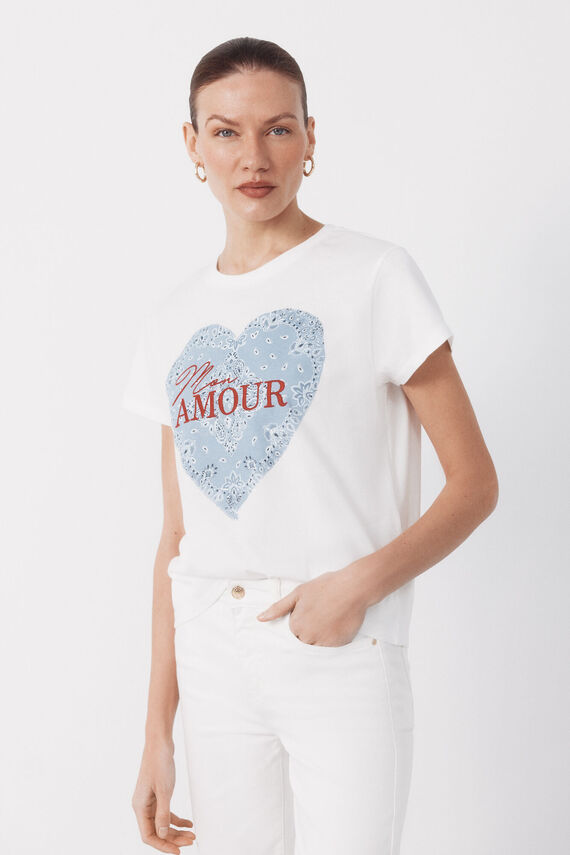 Camiseta estampado posicional
