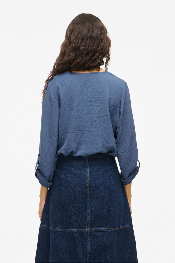 Vila blusa manga 3/4 Azul