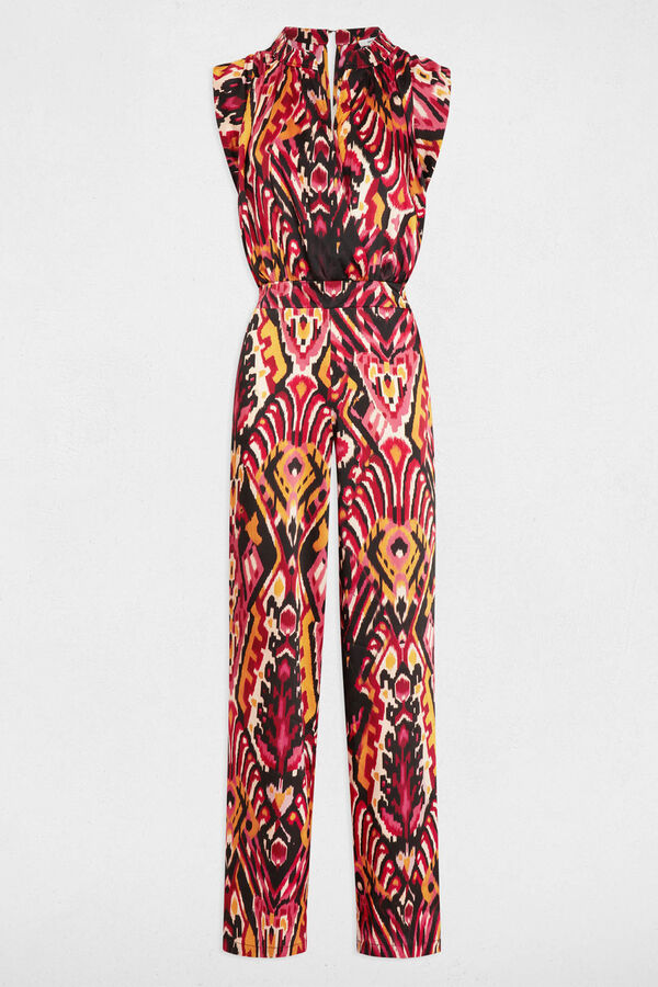 Cortefiel Long printed jumpsuit Multicolour