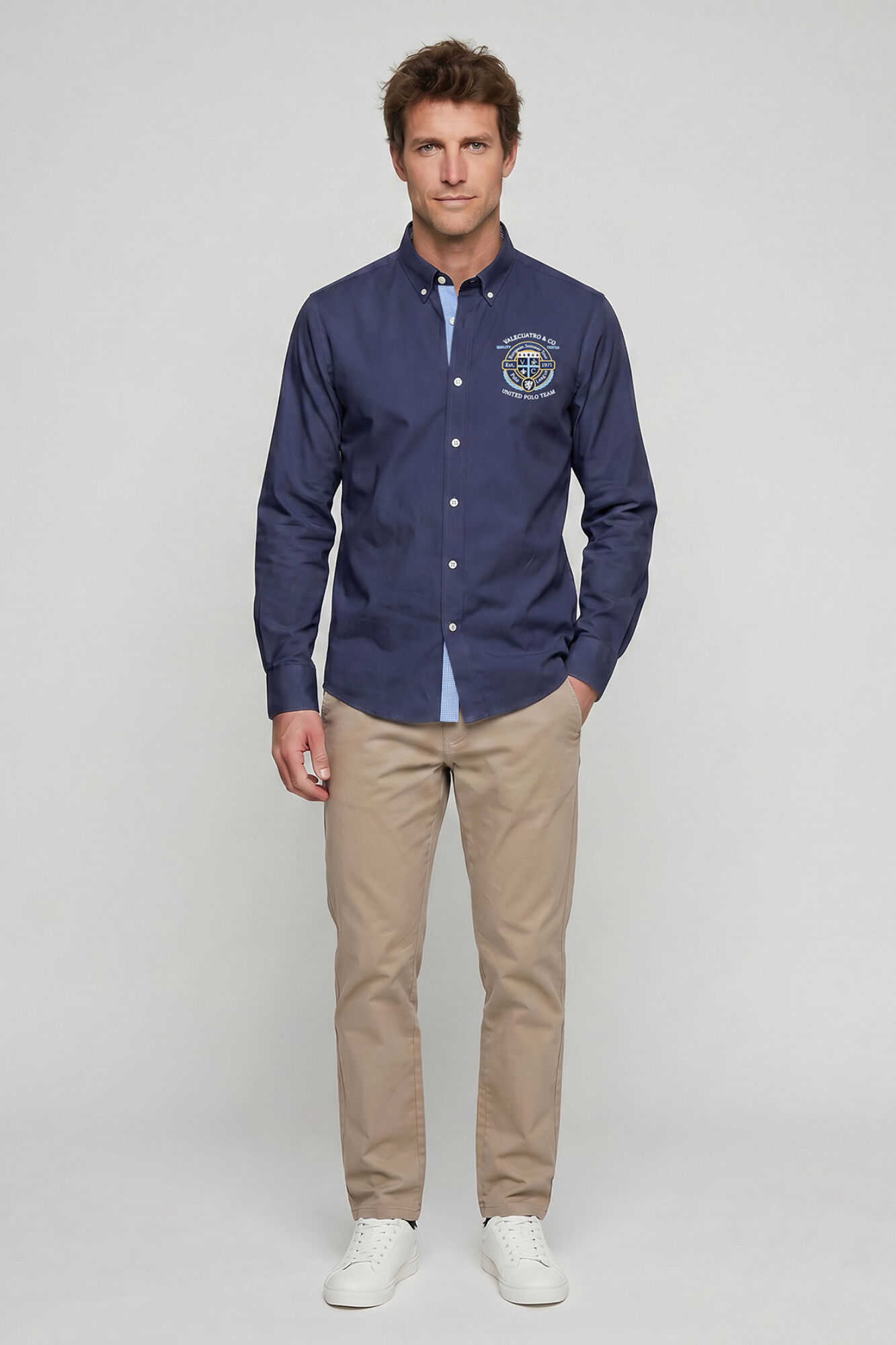 Valecuatro Camisa semibordada United Polo