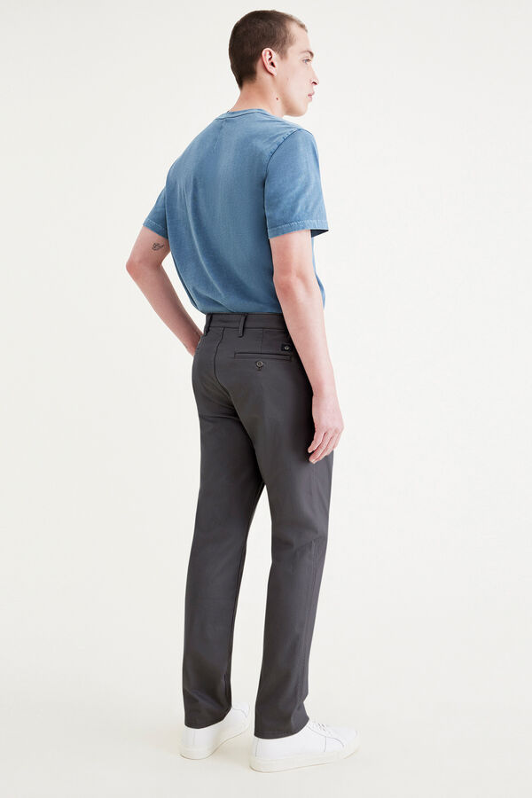 Dockers Pantalón chino Slim Fit Original para hombre Gris