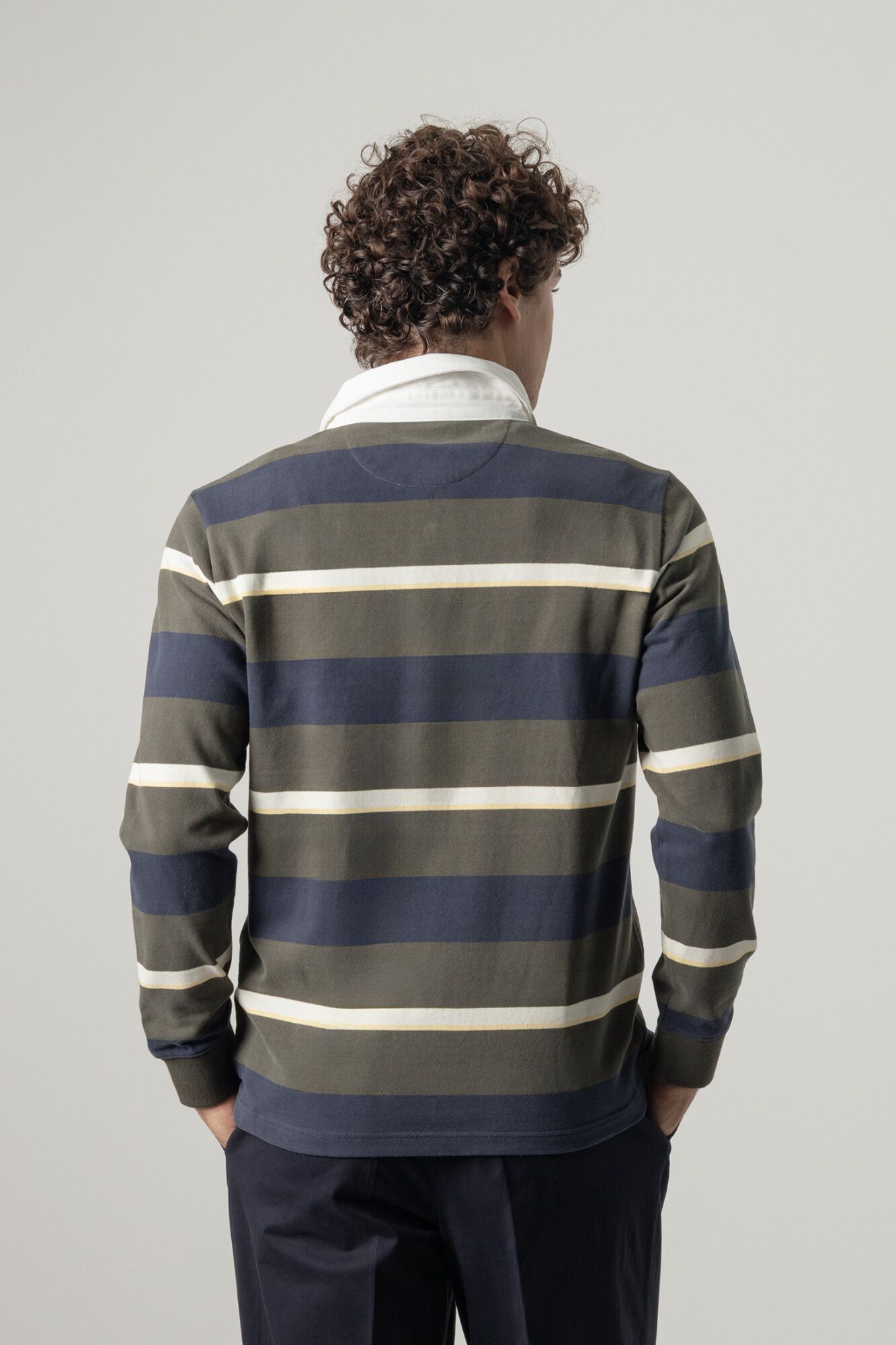 PuroEGO Multistriped rugby polo shirt