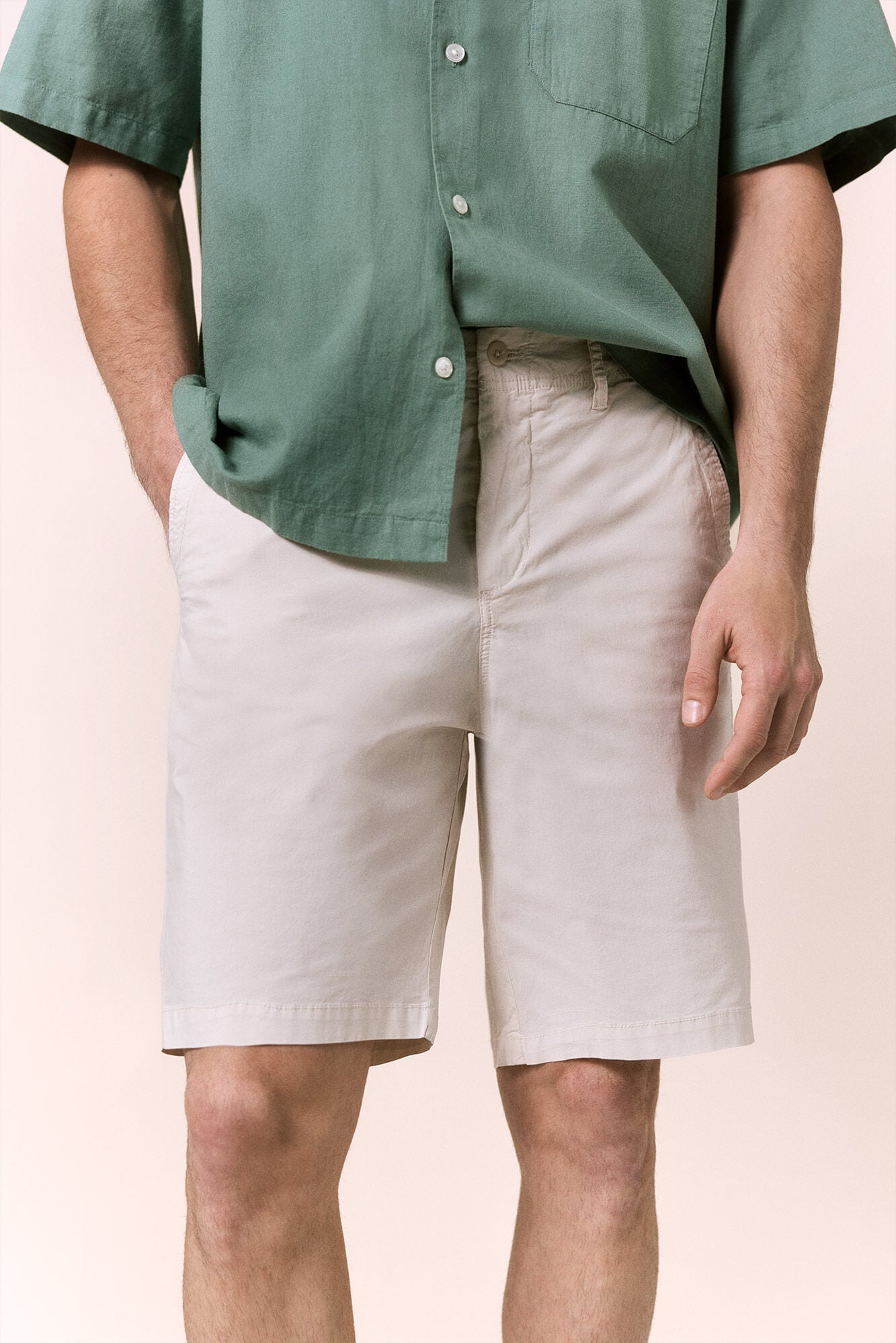 OOTO Bermuda de popelin