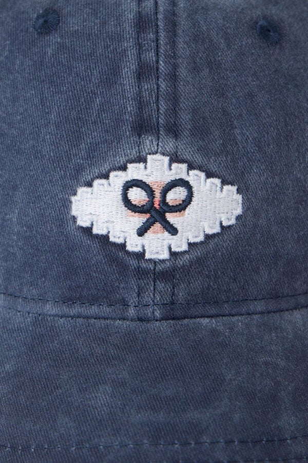 Silbon Boné com patch étnico Azul