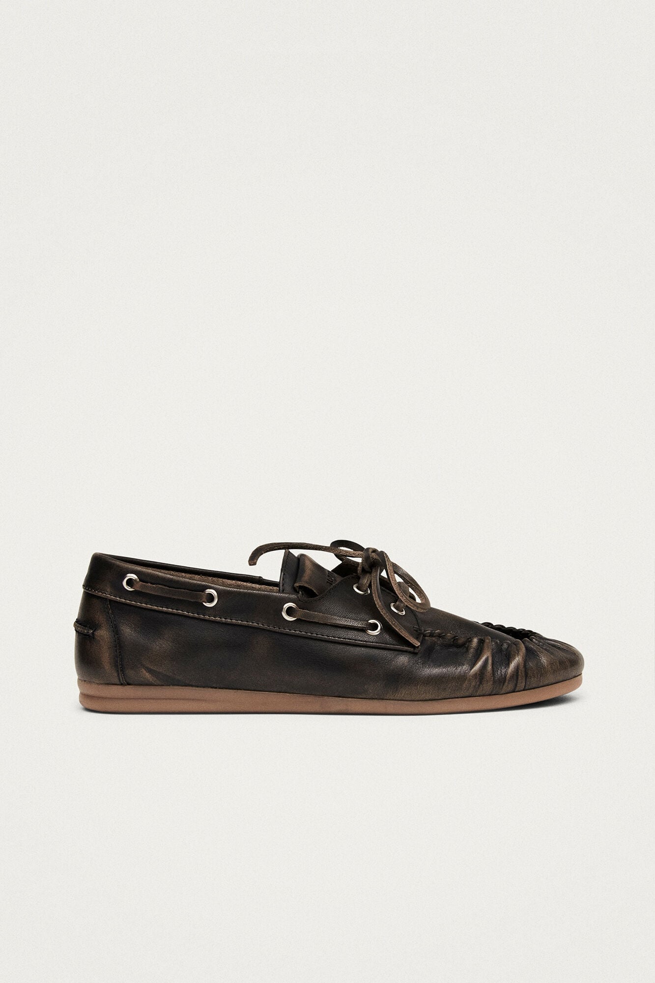 Alohas Rowan vintage effect leather loafers