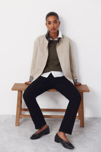 Cortefiel Jacket with contrasting neck