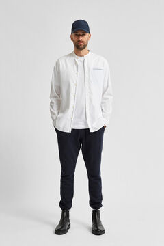 Cortefiel Organic mandarin shirt White